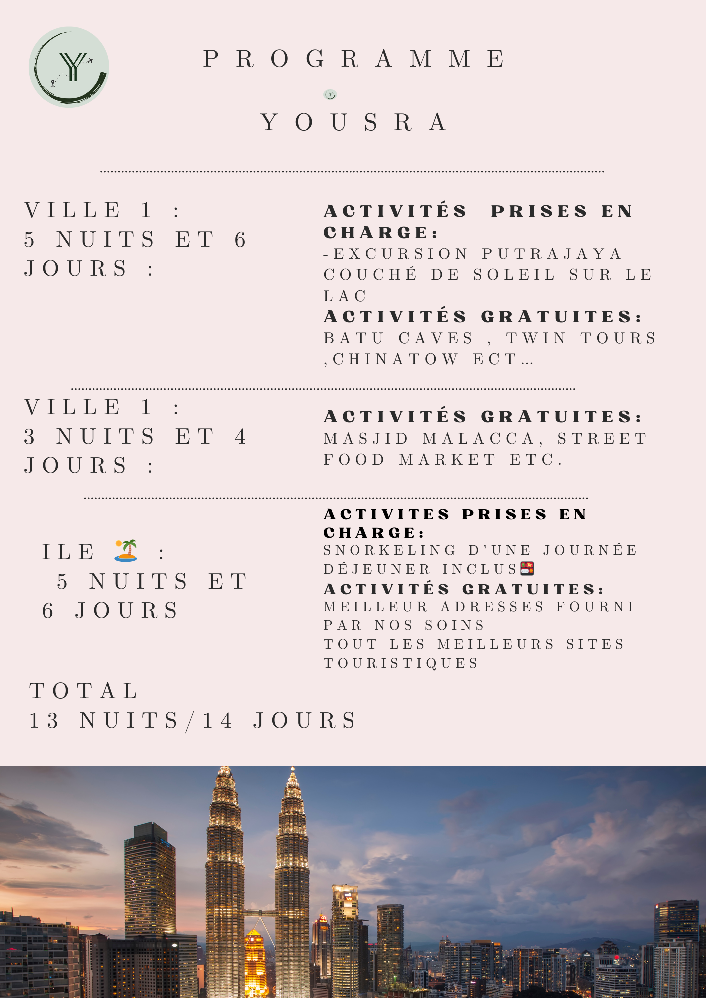 PROGRAMME YOUSSRA LUNE DE MIEL